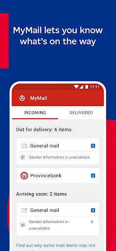 Canada Post スクリーンショット