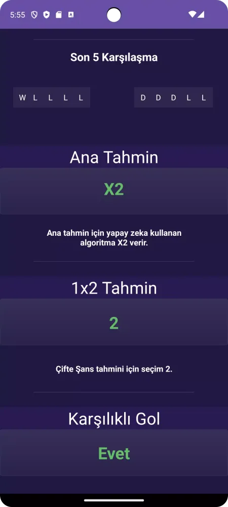 Ai Soccer Predictions Ekran Görüntüleri