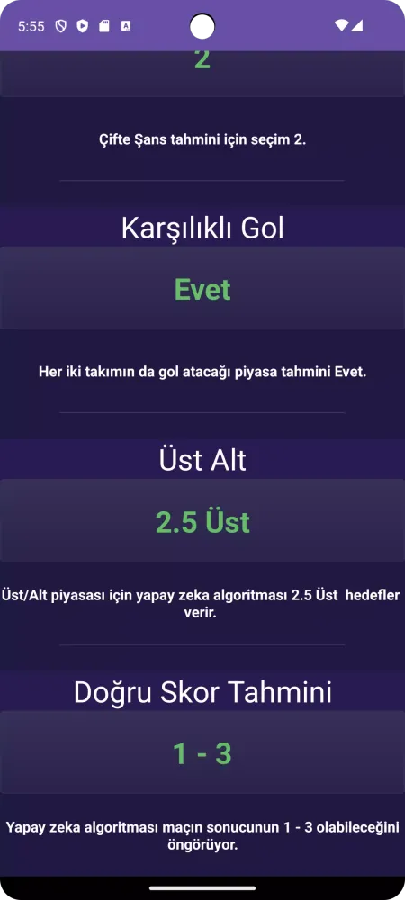 Ai Soccer Predictions Ekran Görüntüleri