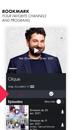 CANAL+, Live and catch-up TV سکرین شاٹس