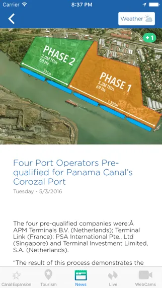 Canal de Panamá سکرین شاٹس