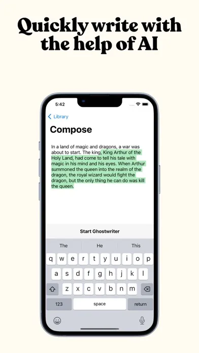 Ghostwriter: AI powered typing স্ক্রিনশট