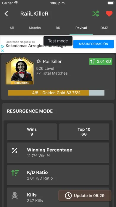 Warzone Stats スクリーンショット