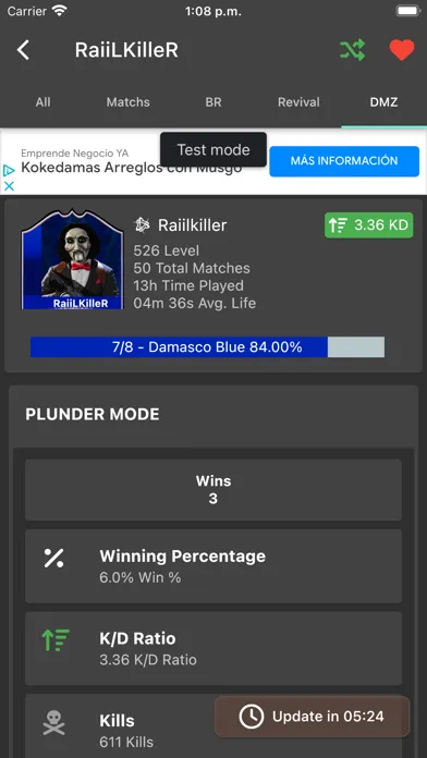 Warzone Stats スクリーンショット