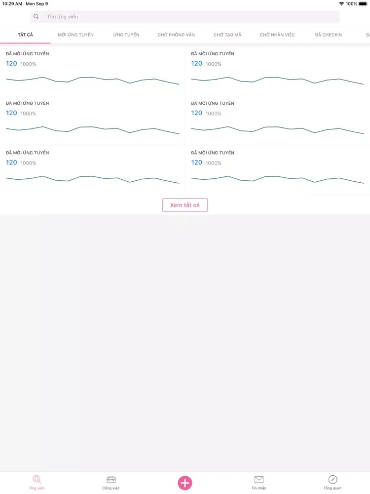 Screenshot di Canavi - Tuyển dụng iPad 