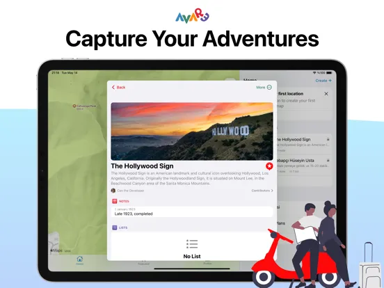 Avare, Travel Diary Map iPad 應用截圖