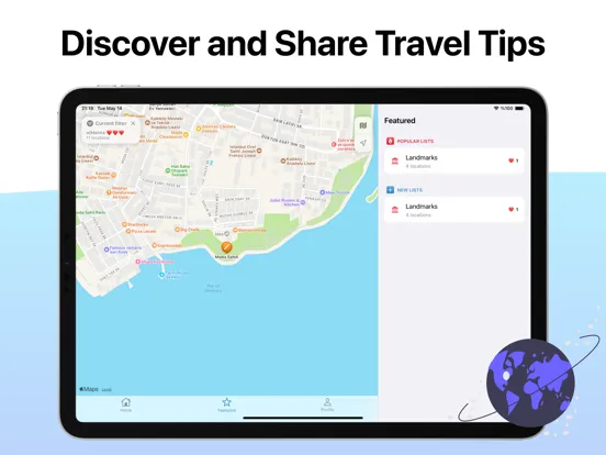 Avare, Travel Diary Map iPad 應用截圖