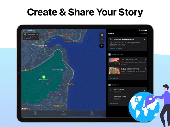 Avare, Travel Diary Map iPad 應用截圖