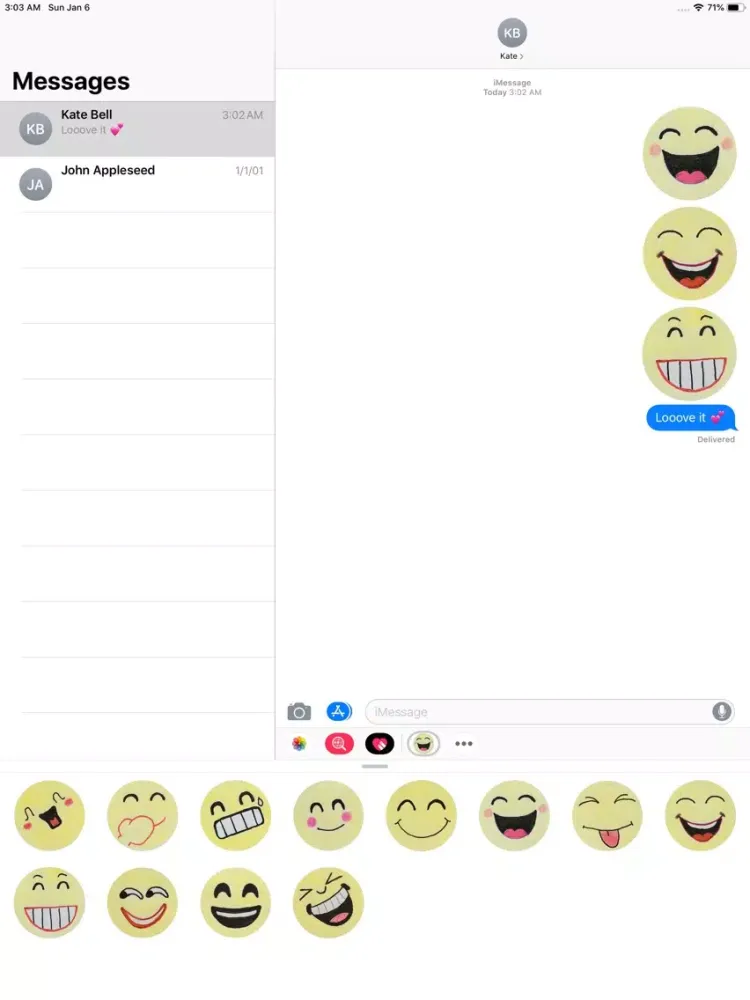 تصاویر Looove it Stickers iPad 