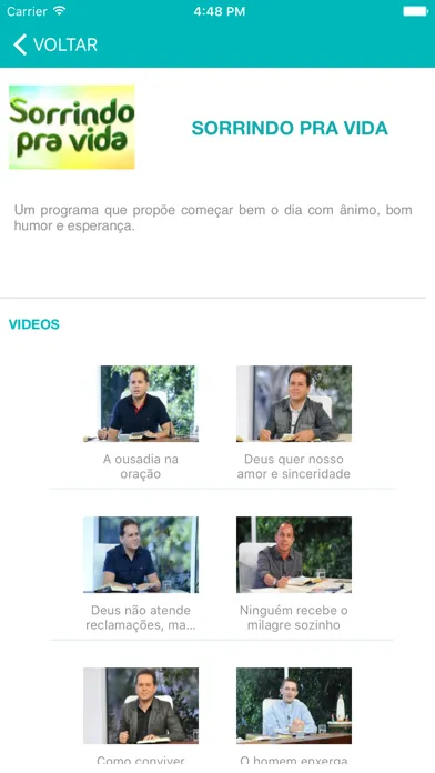 Captures d'écran de TV Canção Nova