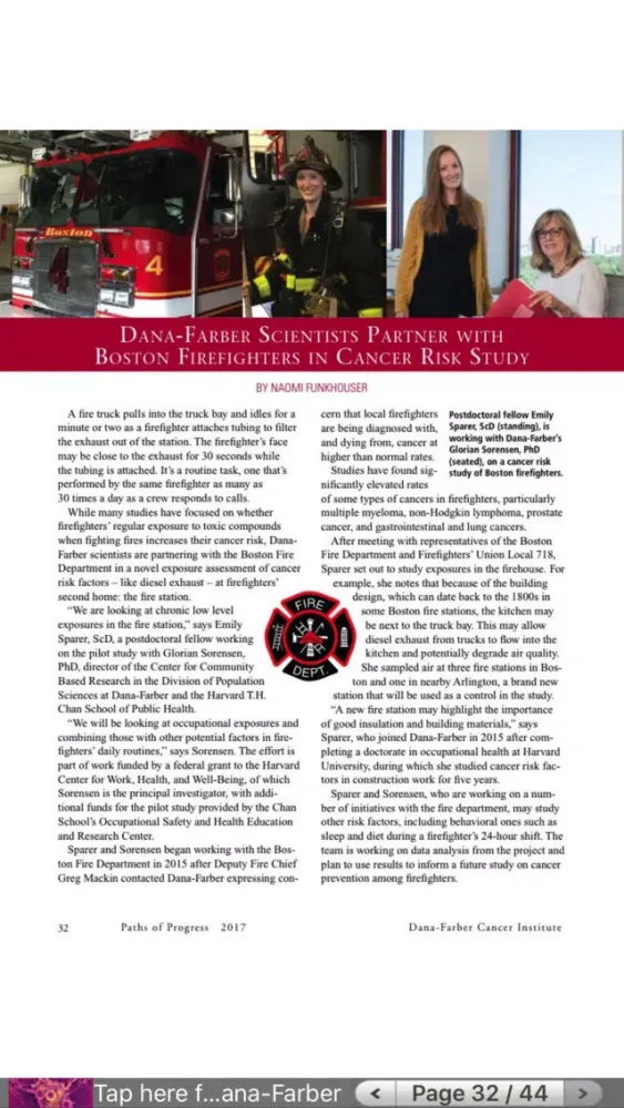 Cancer Care, and Research News Screenshots