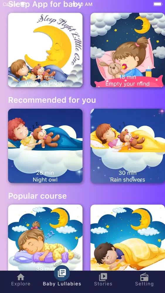 Baby Lullabies Bedtime Musics Screenshots