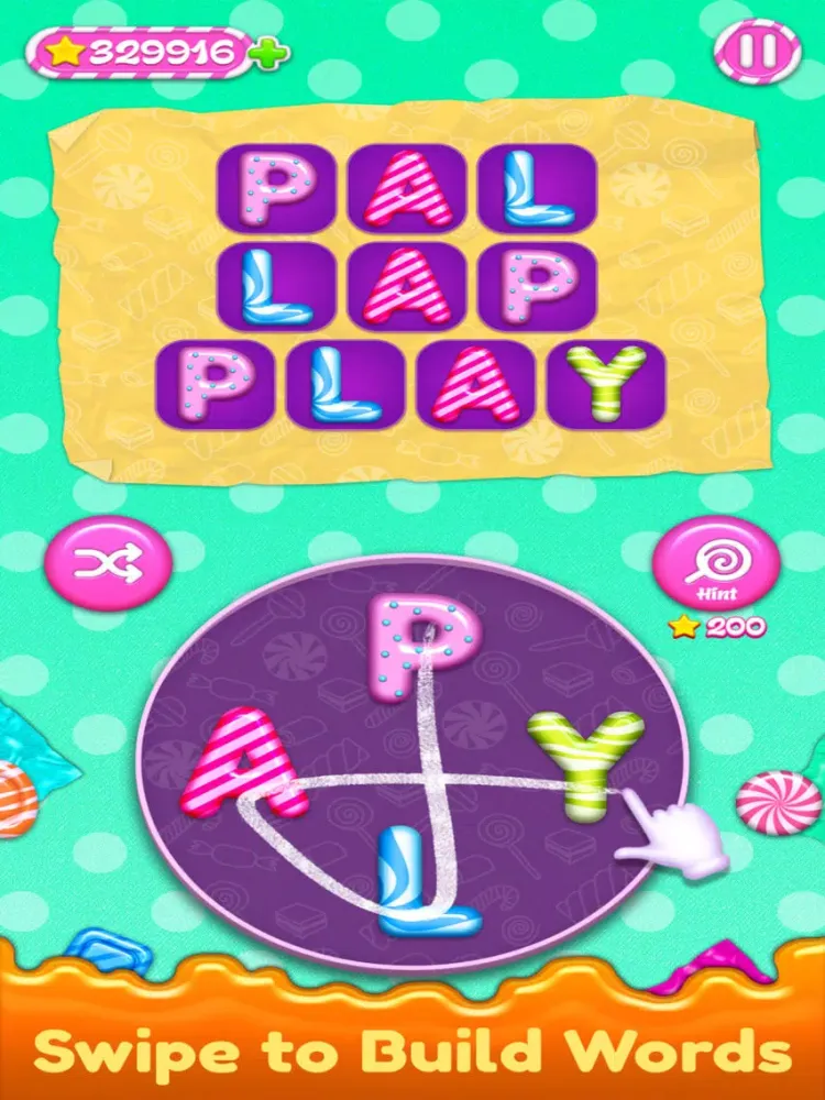Ảnh chụp màn hình của Word Candies Puzzle iPad 