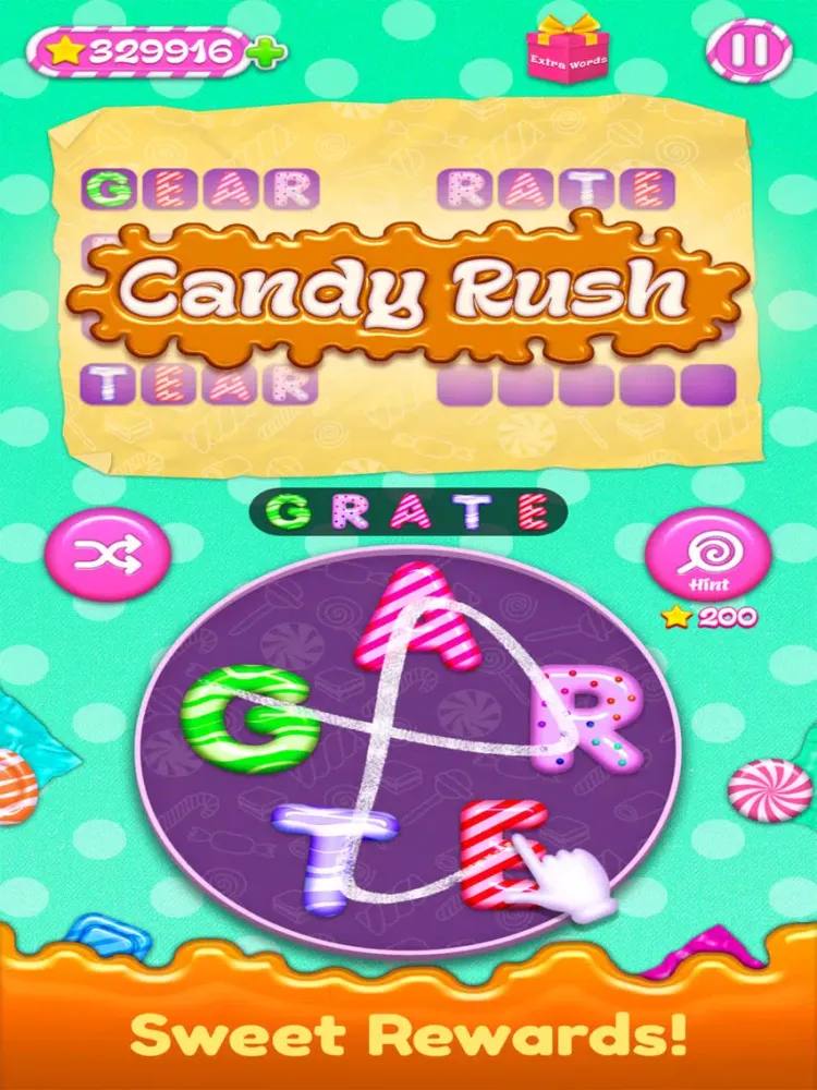 Ảnh chụp màn hình của Word Candies Puzzle iPad 