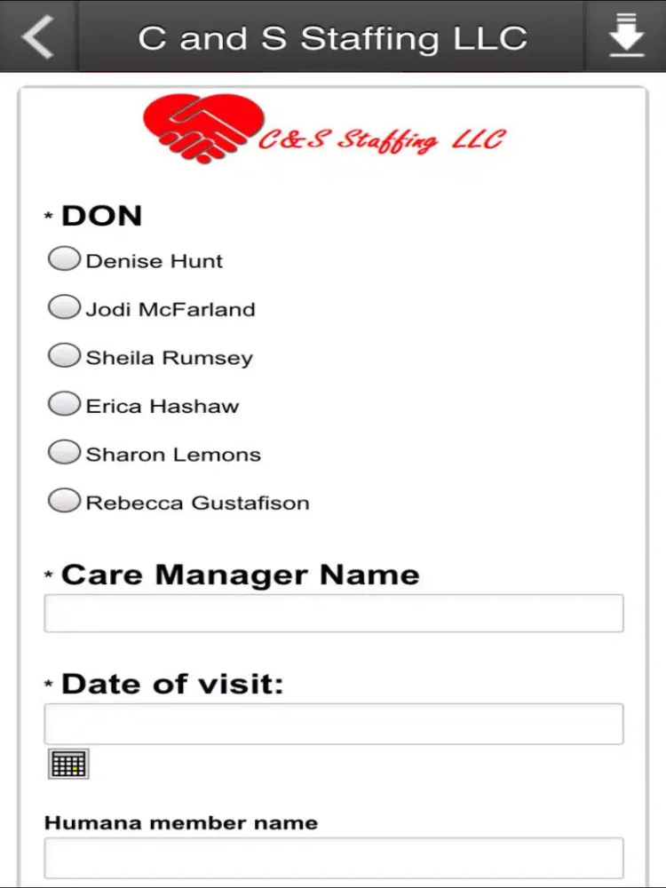 Скриншоты C and S Staffing LLC iPad 