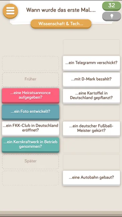 Zrzuty ekranu 9inline Quiz Spiele: Spiel Quizduell Nine in Line