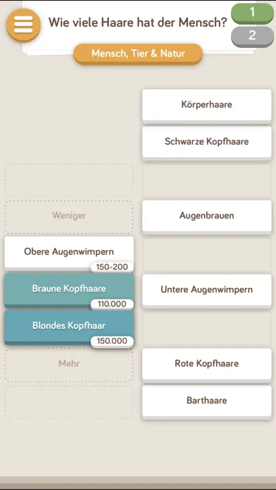 Zrzuty ekranu 9inline Quiz Spiele: Spiel Quizduell Nine in Line