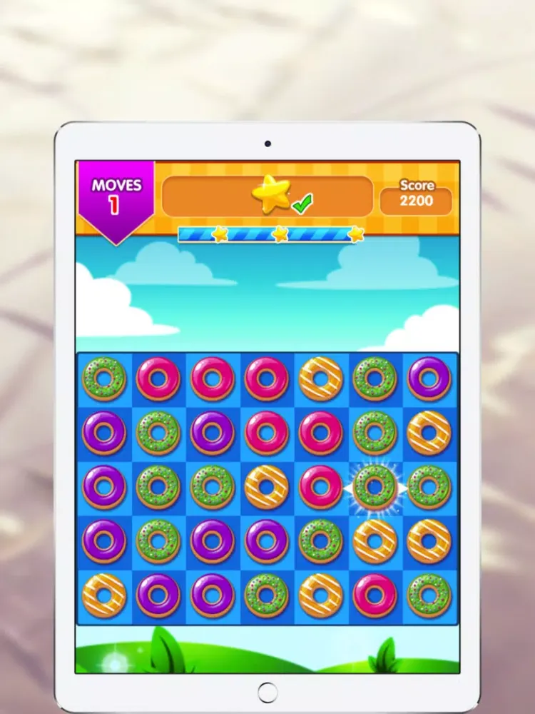 Sweet Donut Puzzle iPad 应用截图