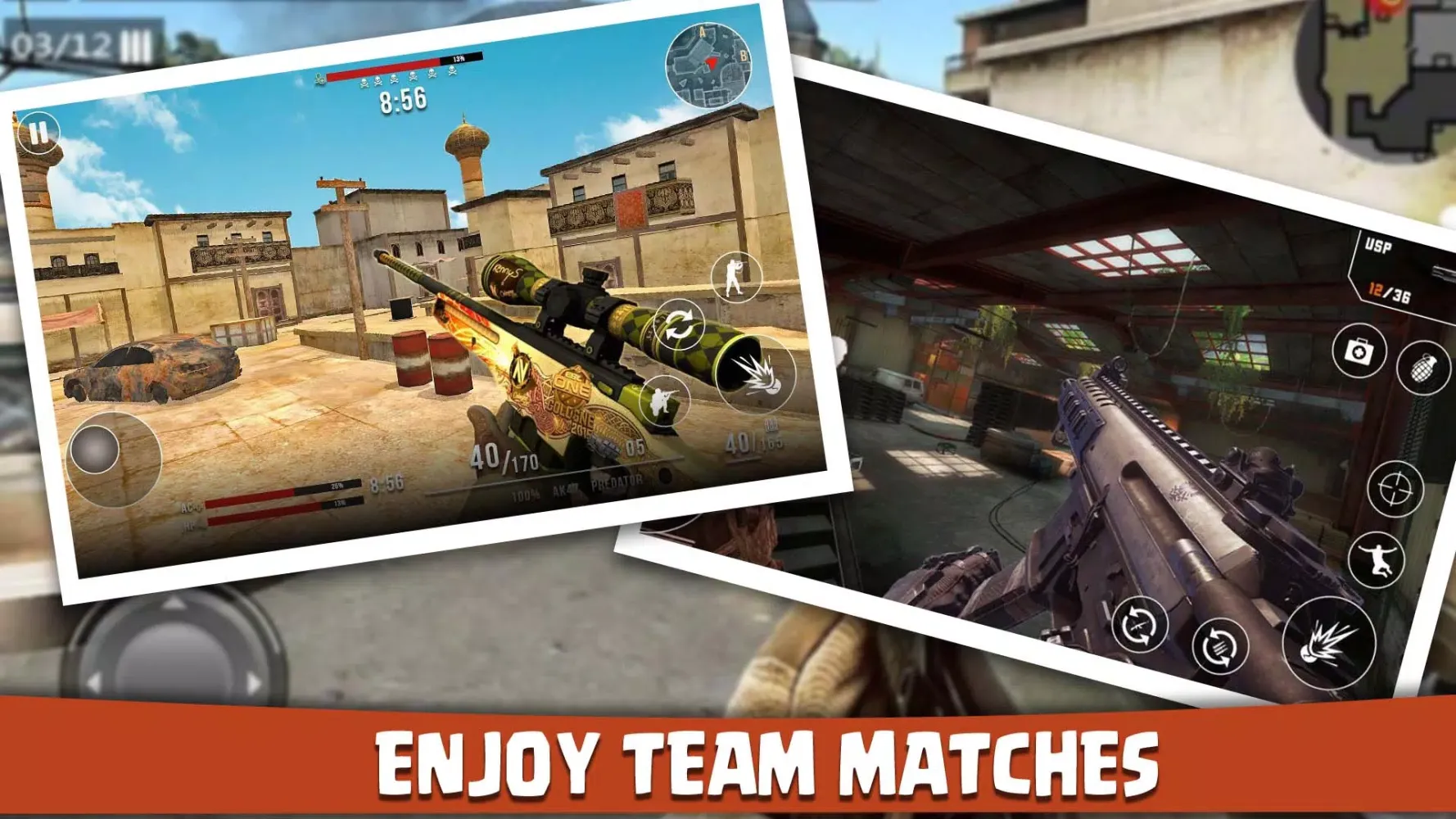 Capturas de tela do Counter Strike Force: FPS Ops