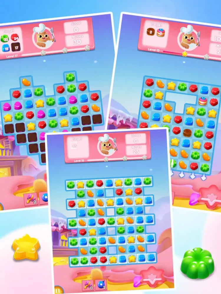 ภาพหน้าจอของ Candy Gummy : Sweet Fever iPad 
