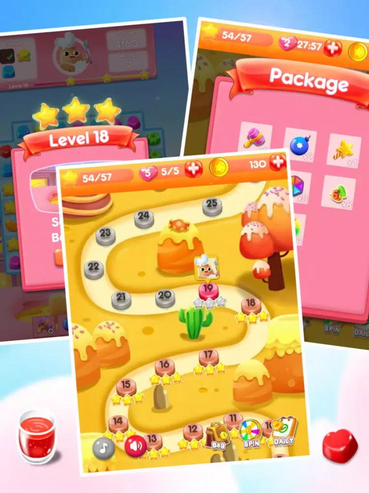 ภาพหน้าจอของ Candy Gummy : Sweet Fever iPad 