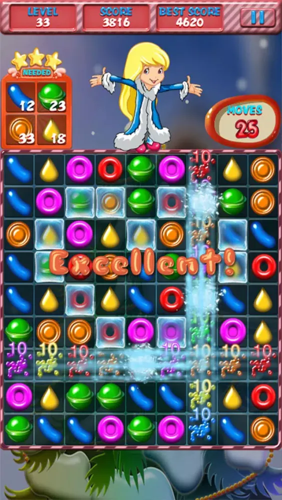 Capturas de tela do Happy Christmas Candy Crusher