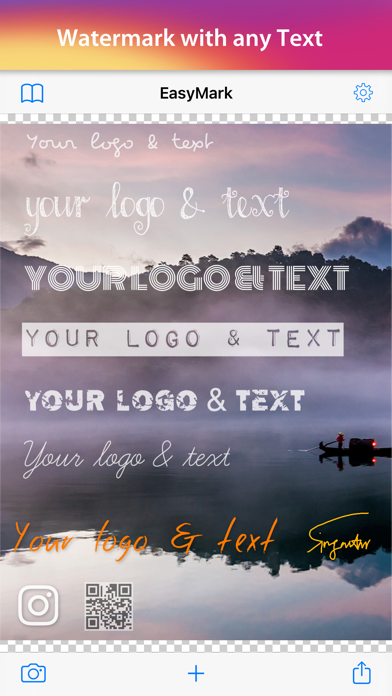 Screenshot di EasyMark + watermark