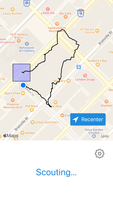 Tangkapan skrin Land Grab: Walking App