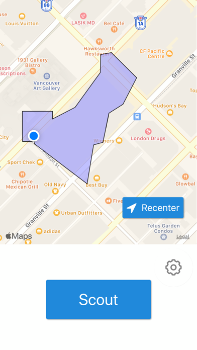 Tangkapan skrin Land Grab: Walking App