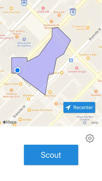 Tangkapan layar Land Grab: Walking App