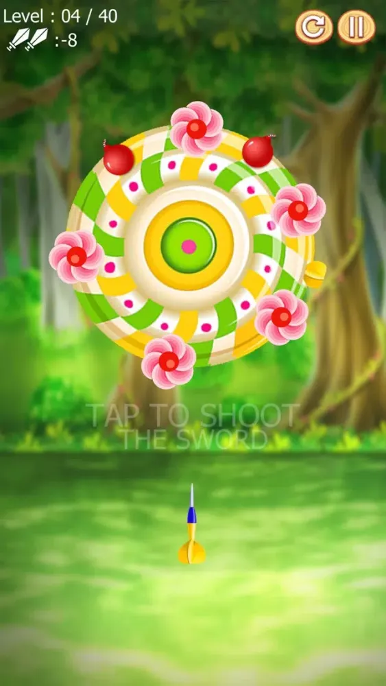 ภาพหน้าจอของ Dart Hit Candy