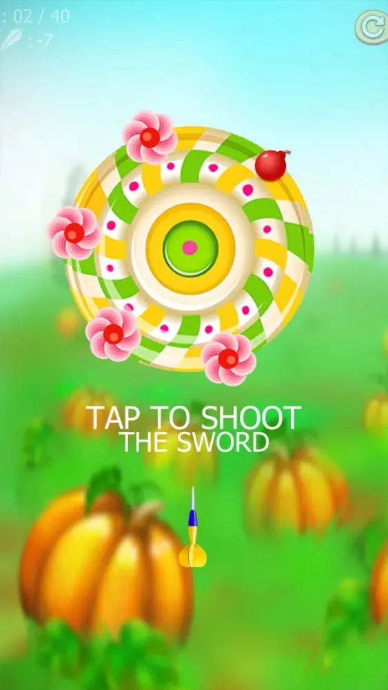 ภาพหน้าจอของ Dart Hit Candy