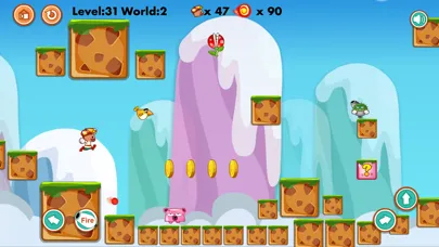 Capturas de tela do Jump and Run Worlds