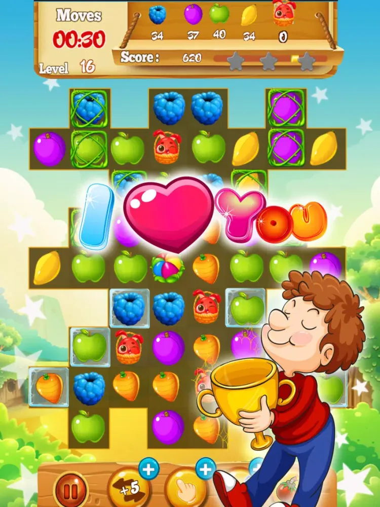 Candy fruits Love iPad  স্ক্রিনশট