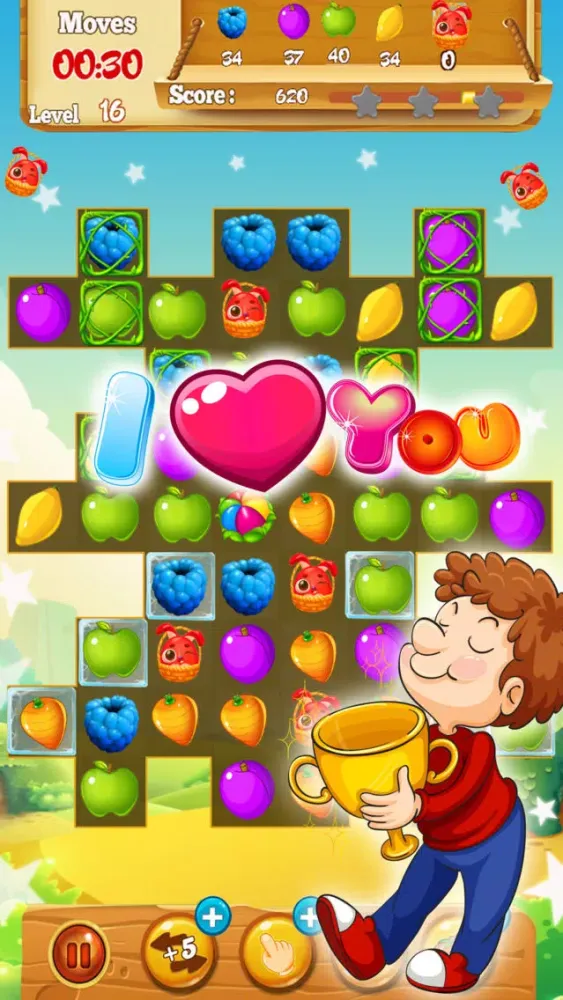 Candy fruits Love স্ক্রিনশট