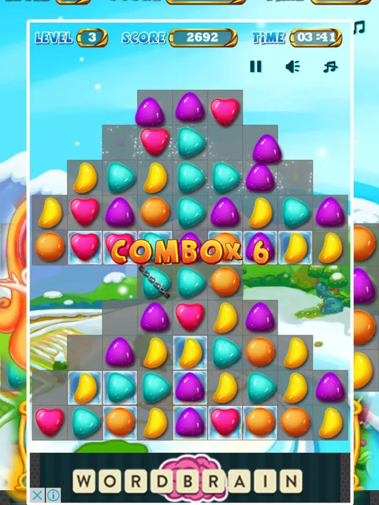 Tangkapan layar Connect Candy Line iPad 
