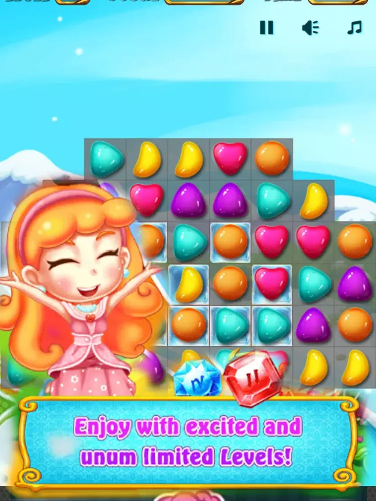 Tangkapan layar Connect Candy Line iPad 