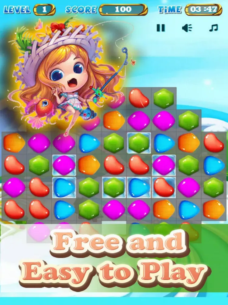 Hot Jam Star - Match 3 Jelly iPad  سکرین شاٹس