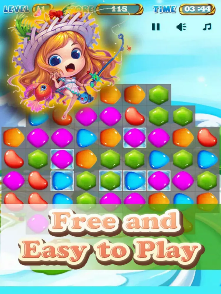 Hot Jam Star - Match 3 Jelly iPad  سکرین شاٹس