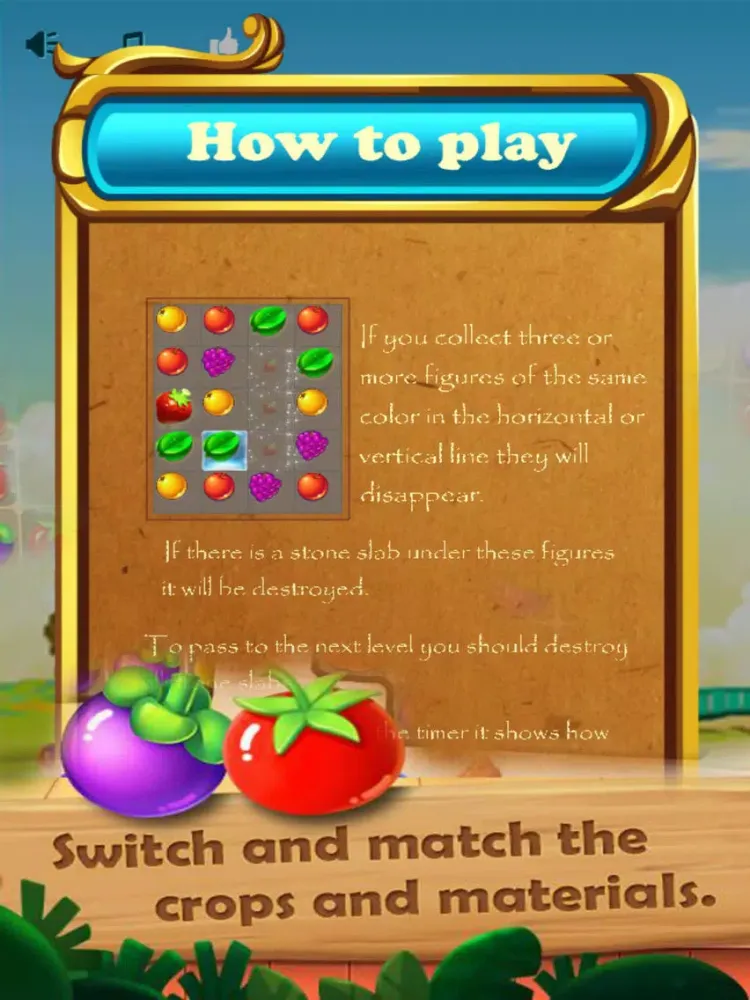 Ảnh chụp màn hình của Fruit Sky - Match Fruit Splash iPad 