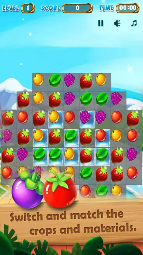 Ảnh chụp màn hình của Fruit Sky - Match Fruit Splash