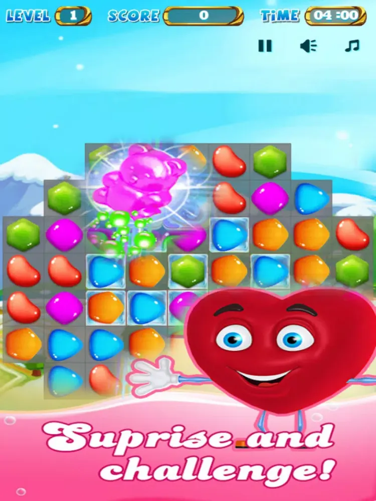 ภาพหน้าจอของ Jelly Sweet: Match 3 Puzzle Deluxe iPad 