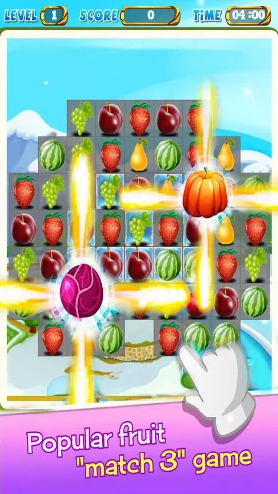 Amazing Fruits: Blue Mania Puzzle スクリーンショット