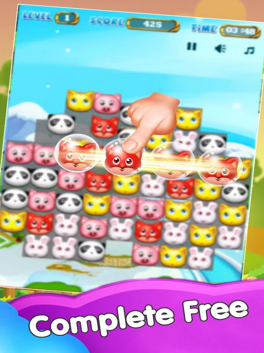 Pet Pop Puzzle Animal Classic iPad  Screenshots