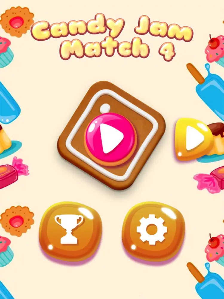 Candy Jam Match 4 iPad  Screenshots