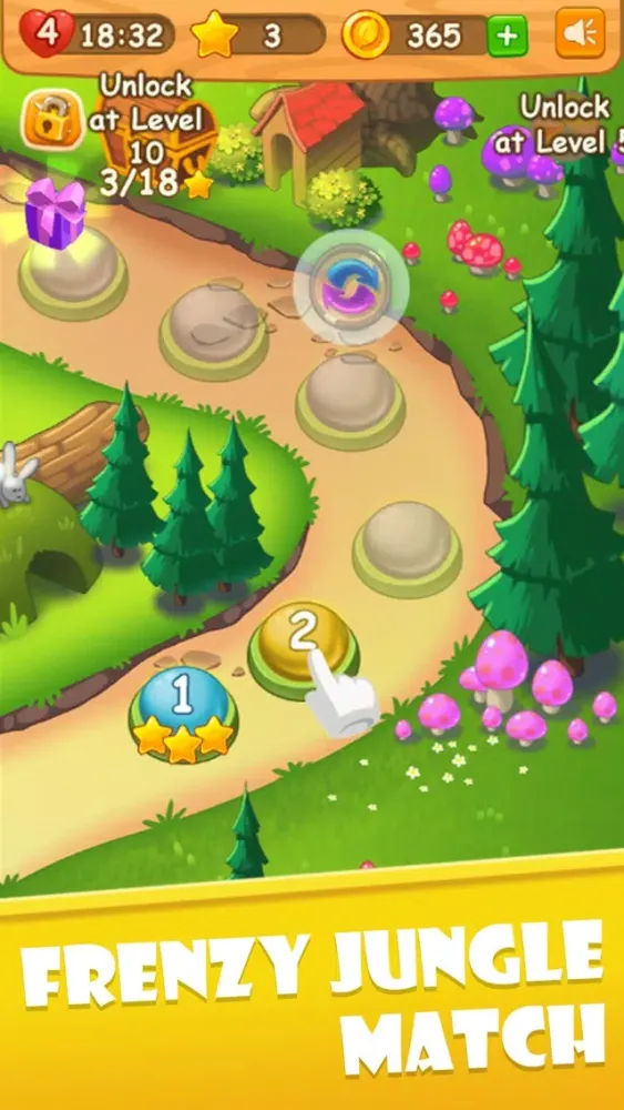 ภาพหน้าจอของ Frenzy Jungle Match - Match 3