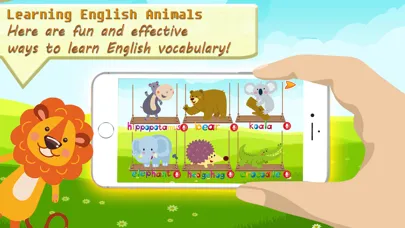 Capturas de pantalla de Animal Vocab & Paint Game - Sketchbook for kids