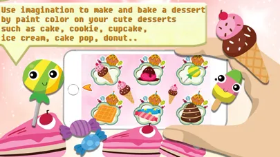 Candy Cake Paint - World of bakery sketchbook 스크린샷