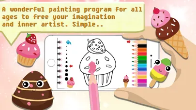 Candy Cake Paint - World of bakery sketchbook 스크린샷