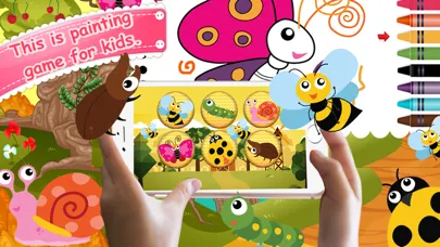 Tangkapan skrin Cute Bug Paint - Bug coloring book for me